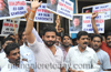 Mangalore: Congress workers stage  protest against denial of ticket  to Ivan DSouza